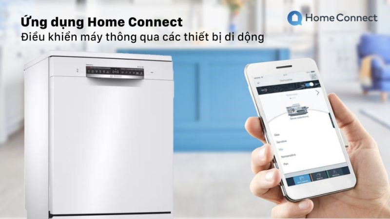 M&aacute;y điều khiển th&ocirc;ng minh th&ocirc;ng qua ứng dụng Home Connect 