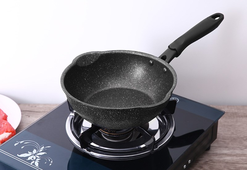 Chảo nhôm sâu chống dính vân đá đáy từ 20 cm Sunhouse SHS20MRD