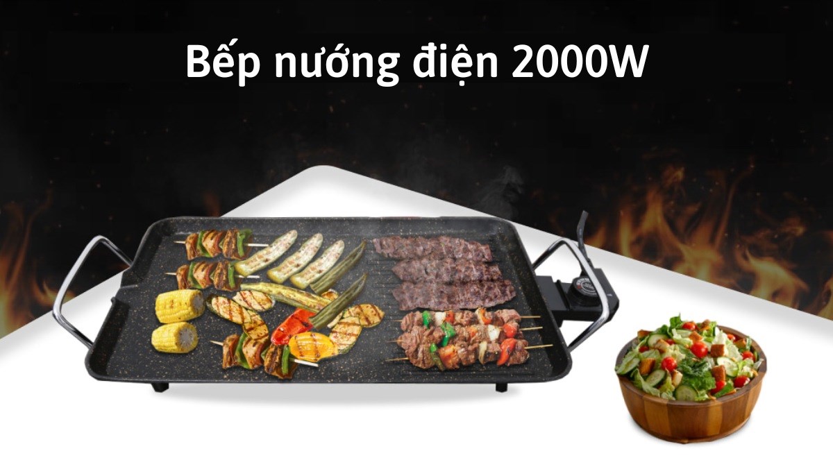 Gợi ý 3 loại bếp nướng điện 2000W