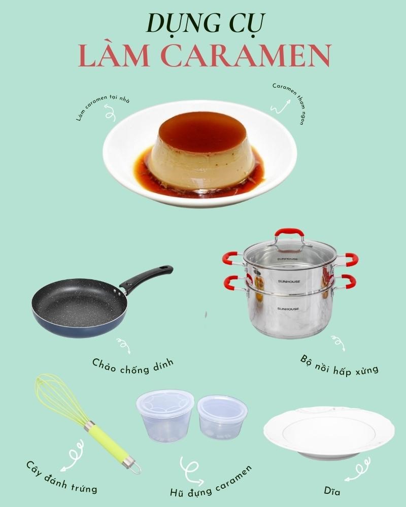 Dụng cụ làm caramen