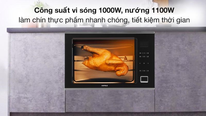 Lò vi sóng 1000W với công suất lớn, tiết kiệm thời gian và điện một cách hiệu quả