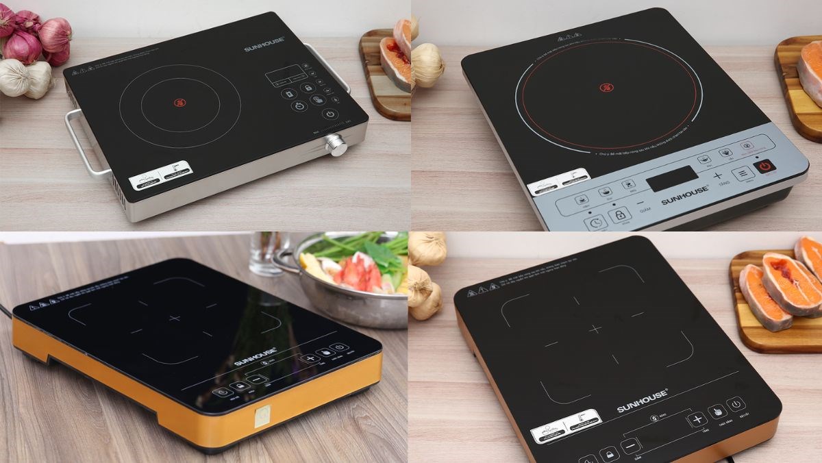4 mẫu bếp hồng ngoại đơn Sunhouse