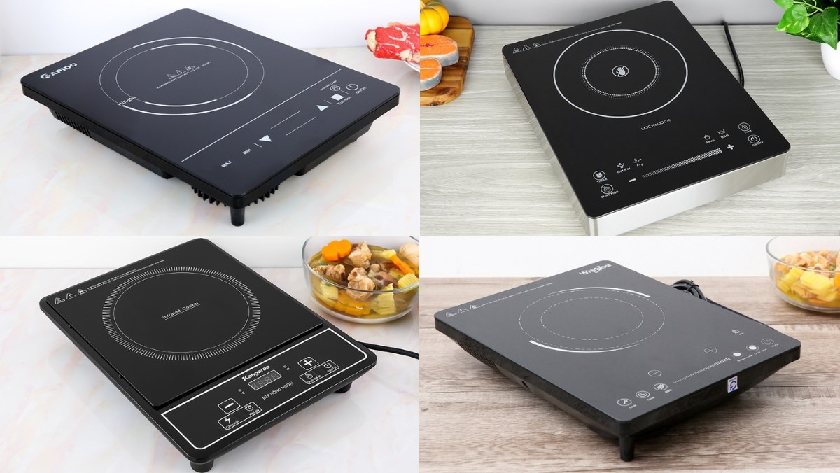 5 mẫu bếp hồng ngoại 2 vòng nhiệt