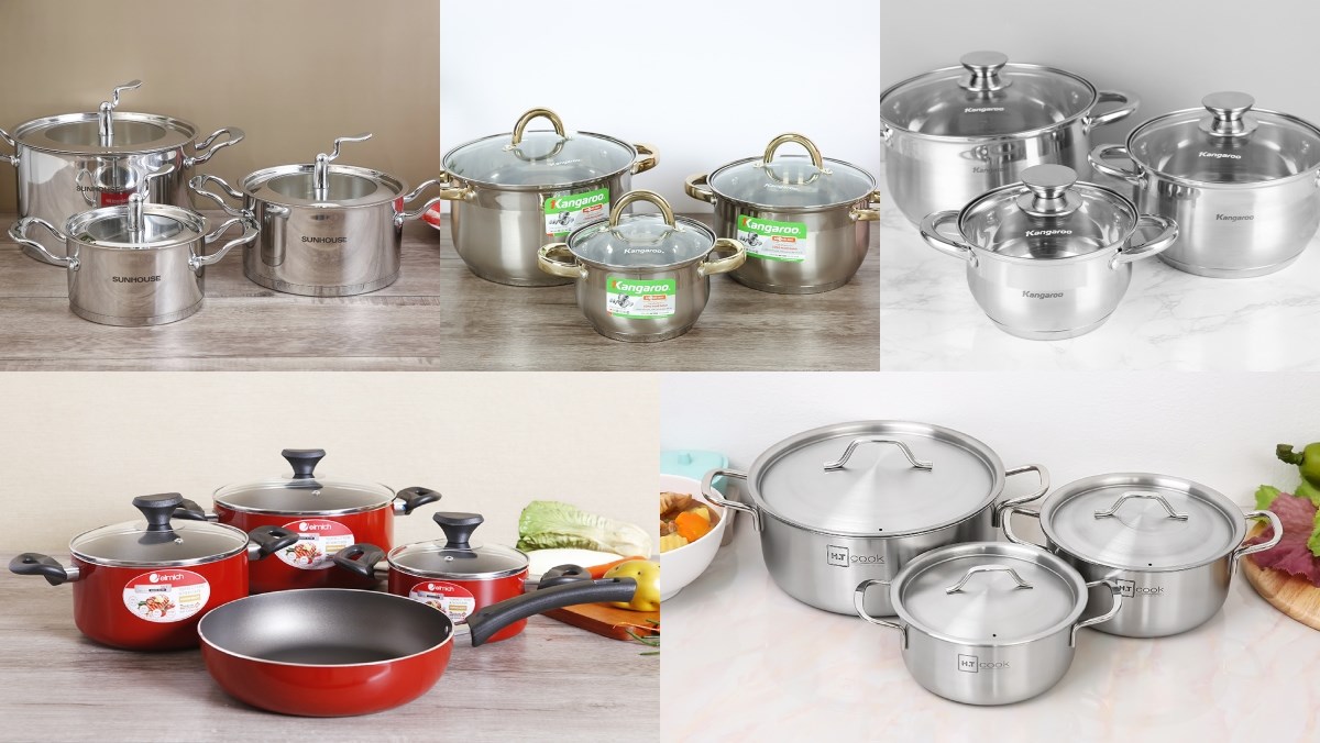 các loại nồi sử dụng được với bếp từ