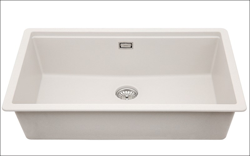 Chậu rửa ch&eacute;n 1 ngăn đ&aacute; thạch anh Hafele HS20-GEN1S80 Kem (570.30.800)