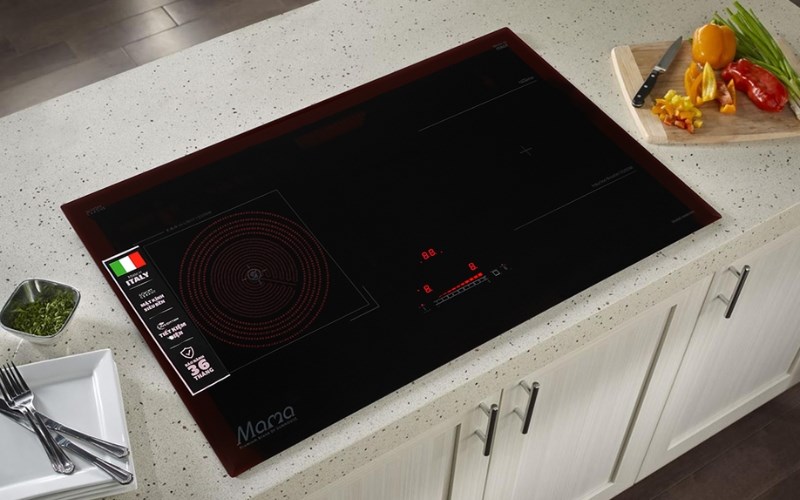 Bếp từ hồng ngoại lắp &acirc;m Sunhouse Mama MMB9986 c&oacute; v&ugrave;ng nấu hồng ngoại