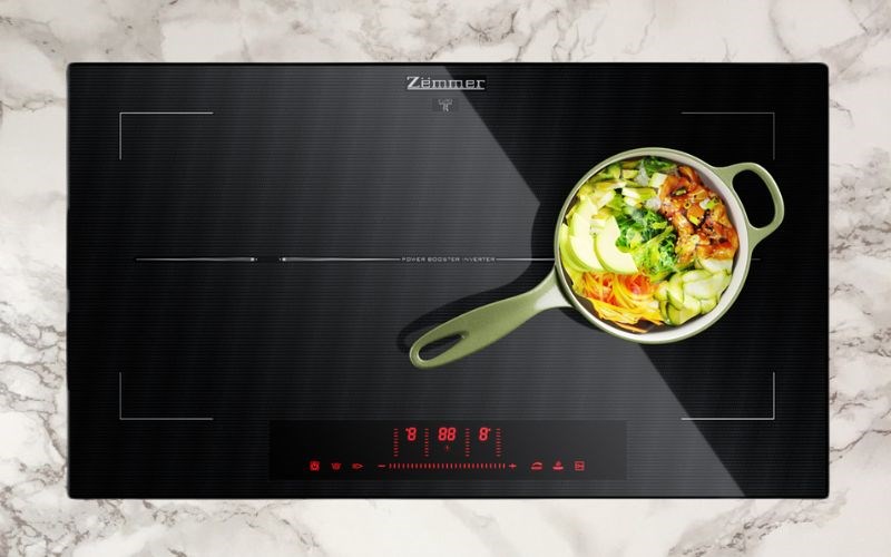 Thiết kế bếp từ Zemmer s&aacute;ng b&oacute;ng, hiện đại