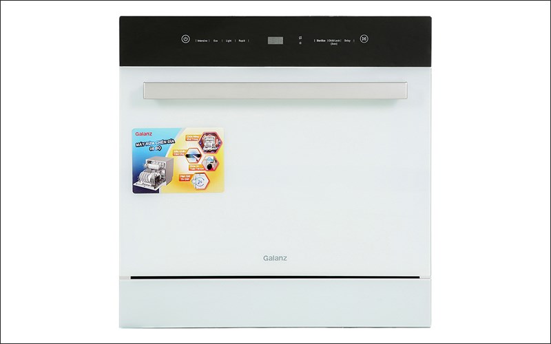M&aacute;y rửa ch&eacute;n mini Galanz W8A2Q1-0E1(W)