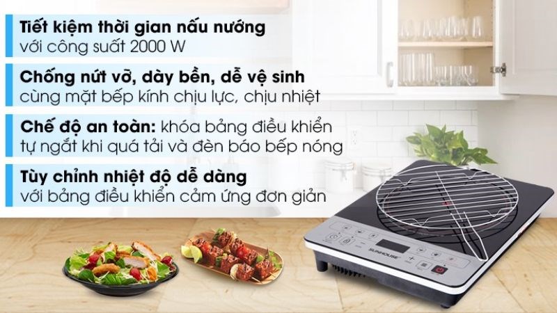 Bếp hồng ngoại Sunhouse SHD 6005(EMC)