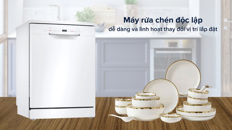 M&aacute;y rửa ch&eacute;n độc lập Bosch SMS2ITW04E TGB