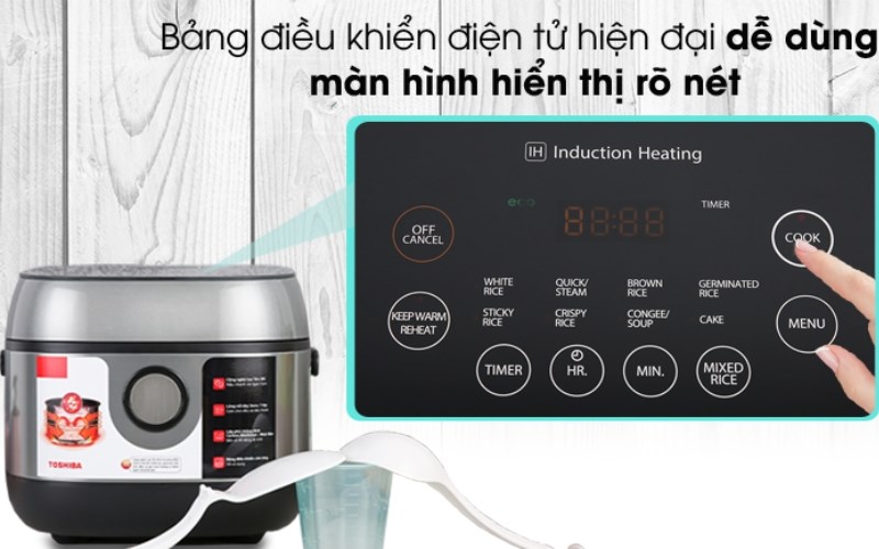 Hướng dẫn sử dụng nồi cơm điện Toshiba? Cách nấu cơm và các chức năng khác