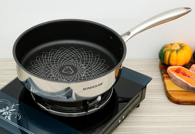 Chảo chống d&iacute;nh titanium c&oacute; khả năng dẫn nhiệt tốt