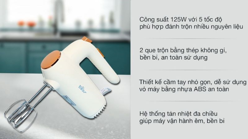 M&aacute;y đ&aacute;nh trứng cầm tay Bear DDQ-B01K1