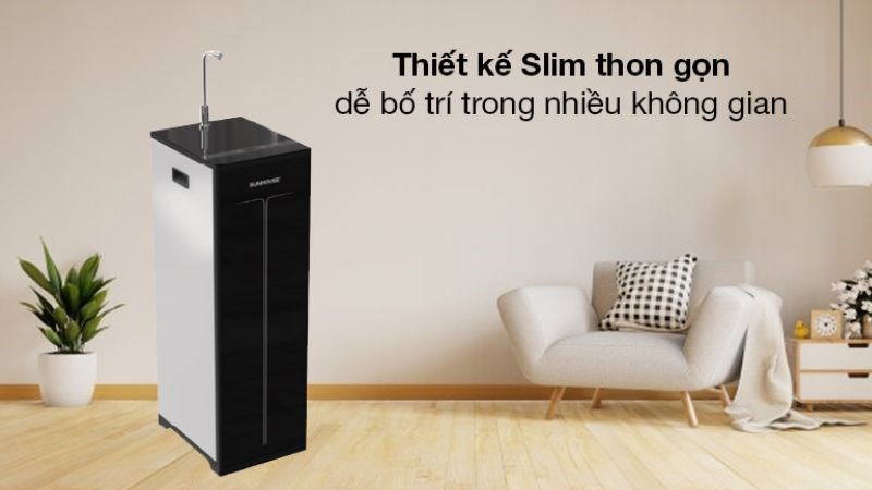 Máy lọc nước RO Sunhouse SHA88113K 10 lõi có thiết kế nhỏ gọn