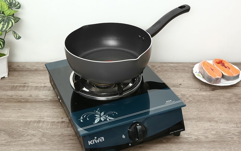 Chảo nh&ocirc;m chống d&iacute;nh titanium đ&aacute;y từ 24cm Tefal Only Cook G1646495