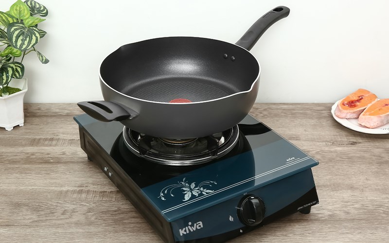 Chảo nh&ocirc;m chống d&iacute;nh titanium đ&aacute;y từ 28cm Tefal Only Cook G1646695