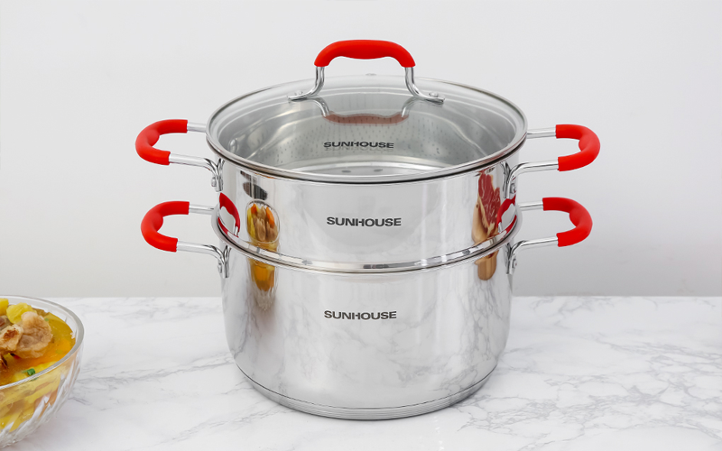 Bộ nồi c&oacute; đường k&iacute;nh đ&aacute;y 24 cm