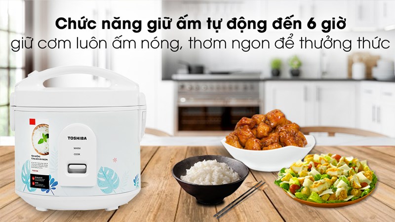 Nồi cơm nắp gài Toshiba 1 lít RC-10JH2PV(B)