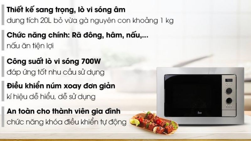 L&ograve; vi s&oacute;ng &acirc;m Teka MS 620 BIH 20 l&iacute;t