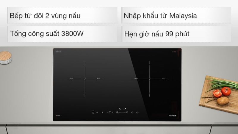 Bếp từ đ&ocirc;i lắp &acirc;m Hafele HC-I2712A (536.61.716)