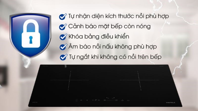 Bếp từ đ&ocirc;i lắp &acirc;m Hafele HC-I2712A (536.61.716)