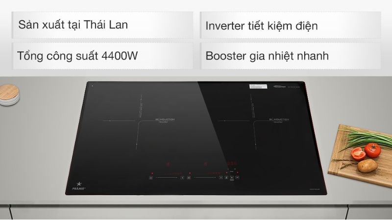 Bếp từ đ&ocirc;i lắp &acirc;m Pramie PRTH-2022