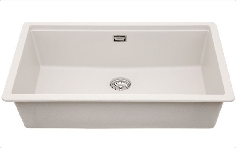 Chậu rửa chén 1 ngăn đá thạch anh Hafele HS20-GEN1S80 Kem (570.30.800)