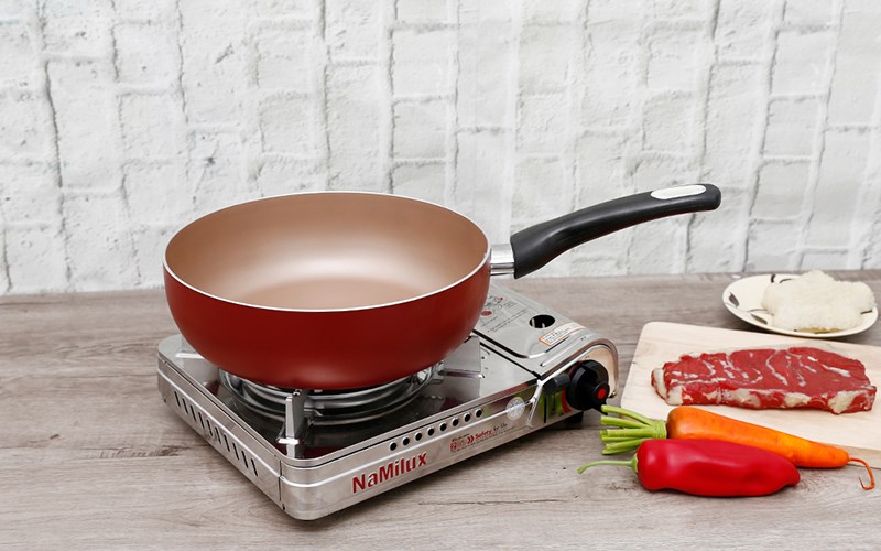 Chảo nhôm sâu chống dính đáy từ 26 cm Delites CSE