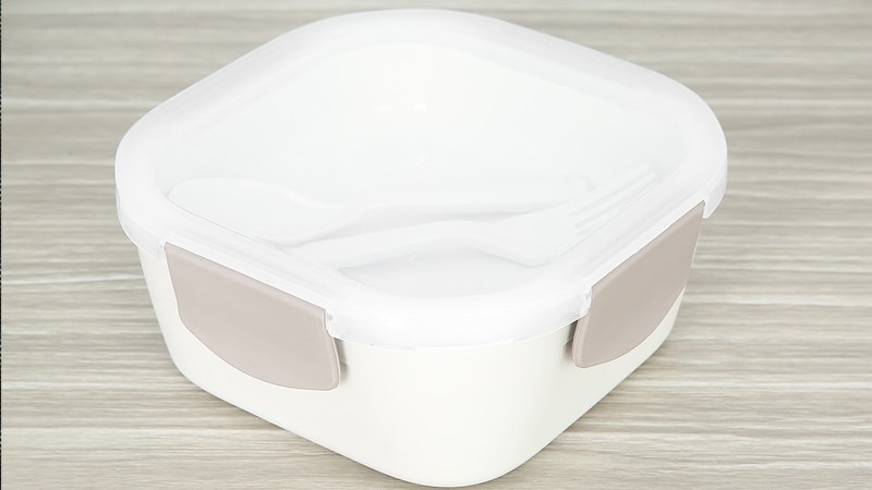 Hộp đựng cơm nhựa 2 tầng 1080 ml Delites 1371