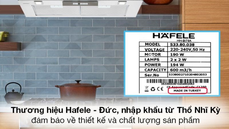 Máy hút mùi âm tủ Hafele HH-BI79A (533.80.038)
