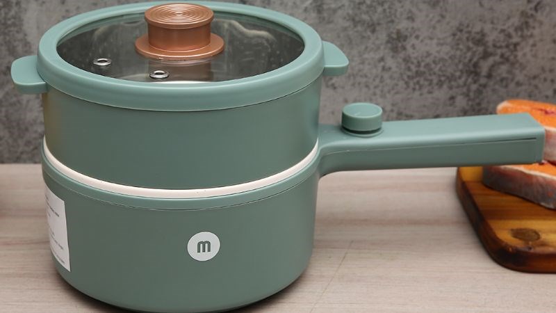 Ca nấu đa năng Mishio MK-271 1.5 lít xanh
