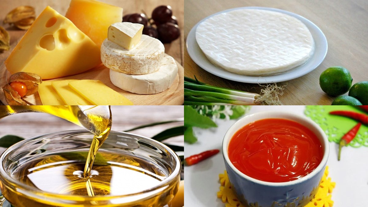 Nguyên liệu món ăn 2 cách làm chả giò phô mai