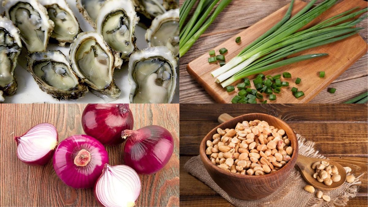 Nguyên liệu món ăn nướng hàu bằng bếp nướng điện