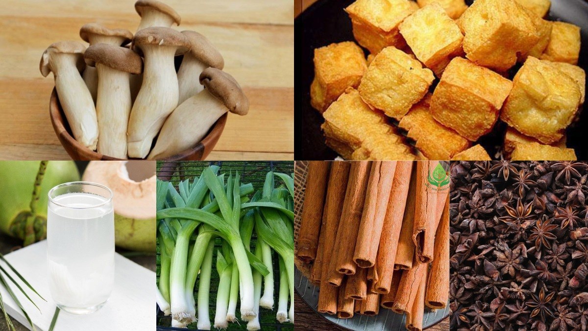 Nguyên liệu món ăn cách làm phá lấu chay