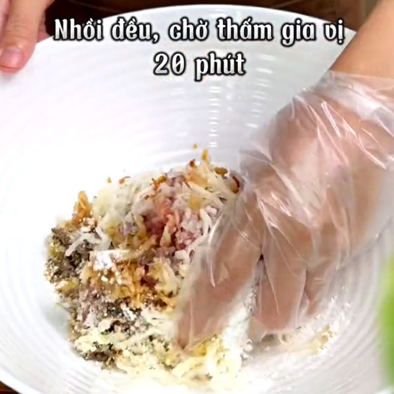 Bước 1 Sơ chế nguyên liệu Bánh tằm cay