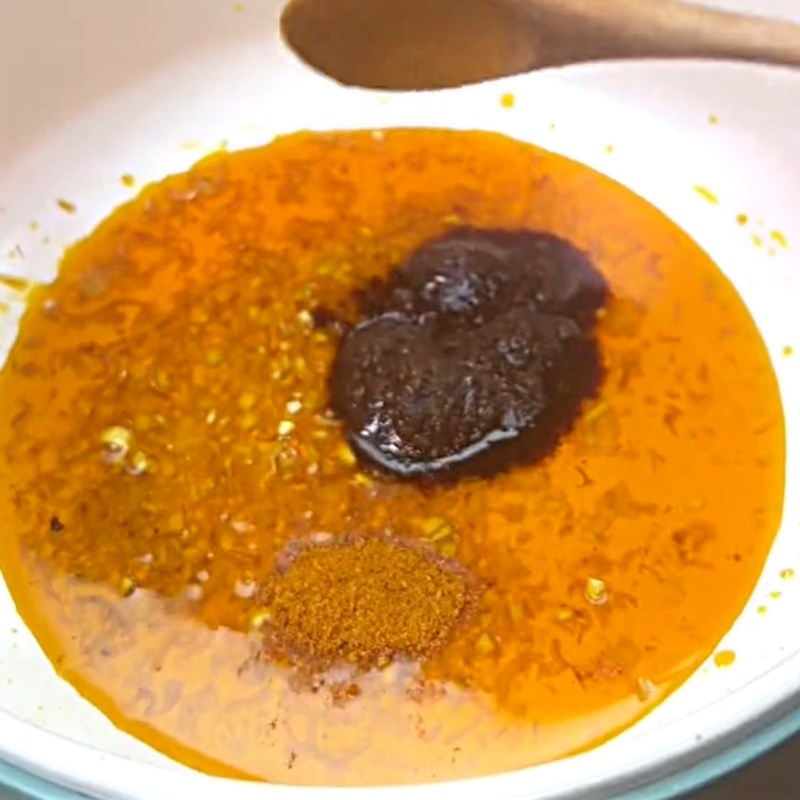 Bước 2 Nấu nước dùng Bánh tằm cay