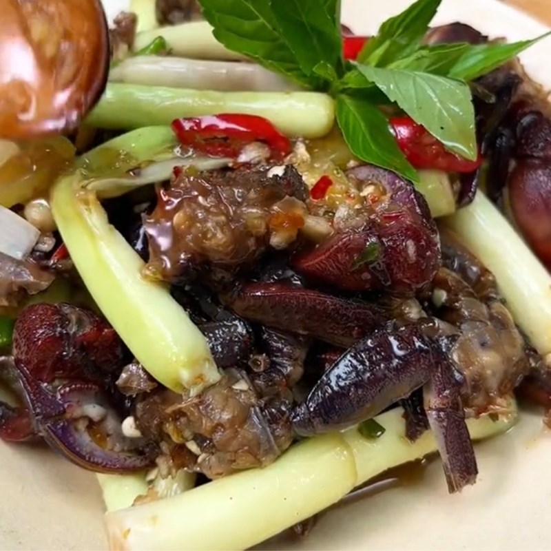 Bước 3 Hoàn thành Ba khía trộn bồn bồn