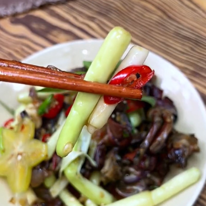 Bước 3 Hoàn thành Ba khía trộn bồn bồn