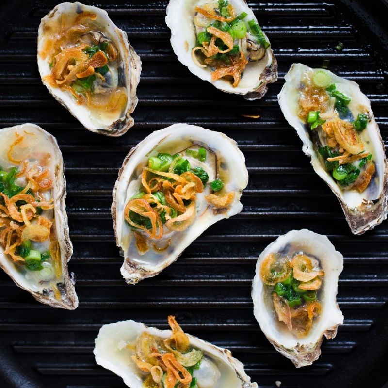 Bước 3 Nướng hàu bằng bếp nướng điện hàu nướng bằng bếp nướng điện