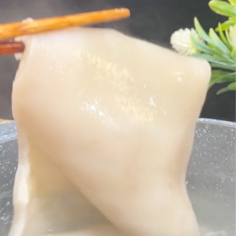 Bước 1 Sơ chế da heo Da heo nướng muối ớt