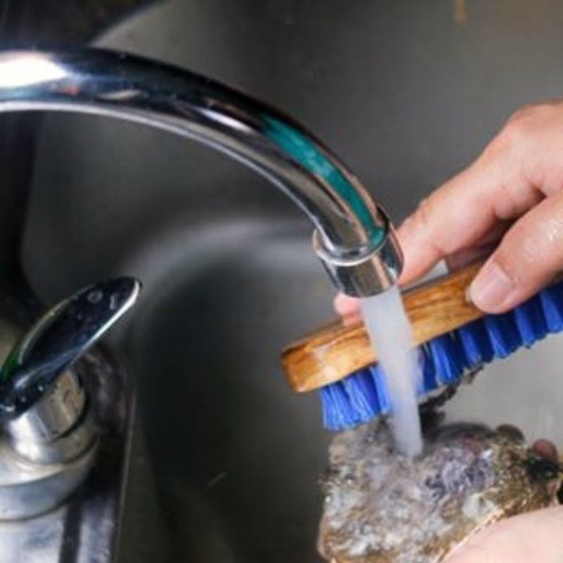 Bước 1 Sơ chế nguyên liệu hàu nướng bằng bếp nướng điện