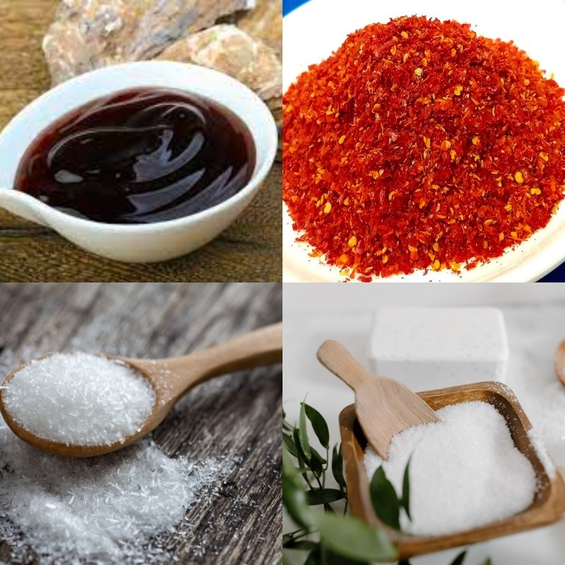 Bước 2 Sốt muối ớt nướng da heo Da heo nướng muối ớt