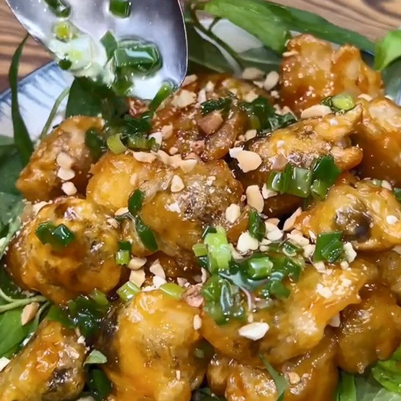 Bước 4 Thành phẩm Cút lộn chiên nước mắm