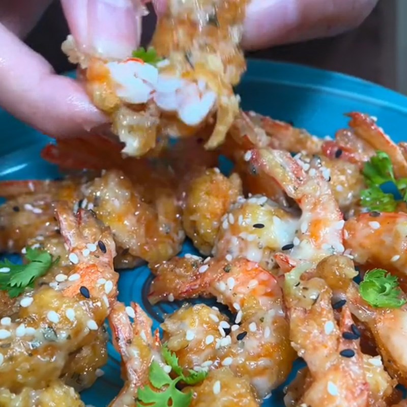 Bước 4 Thành phẩm Tôm chiên giòn sốt mayonnaise mù tạc