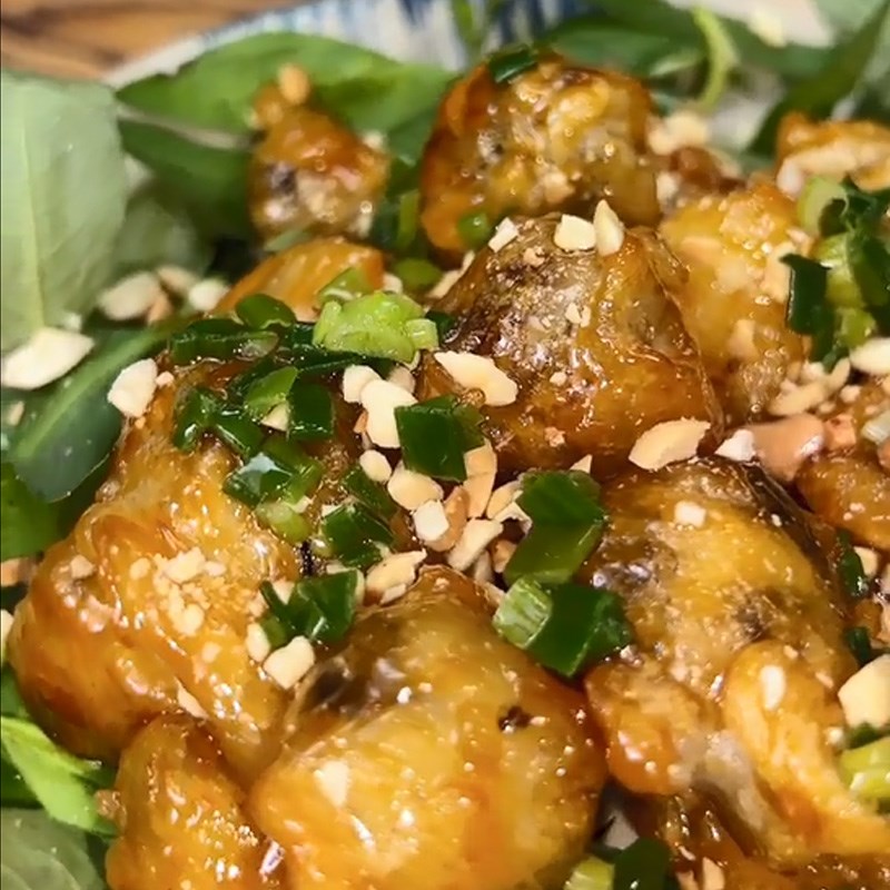 Bước 4 Thành phẩm Cút lộn chiên nước mắm