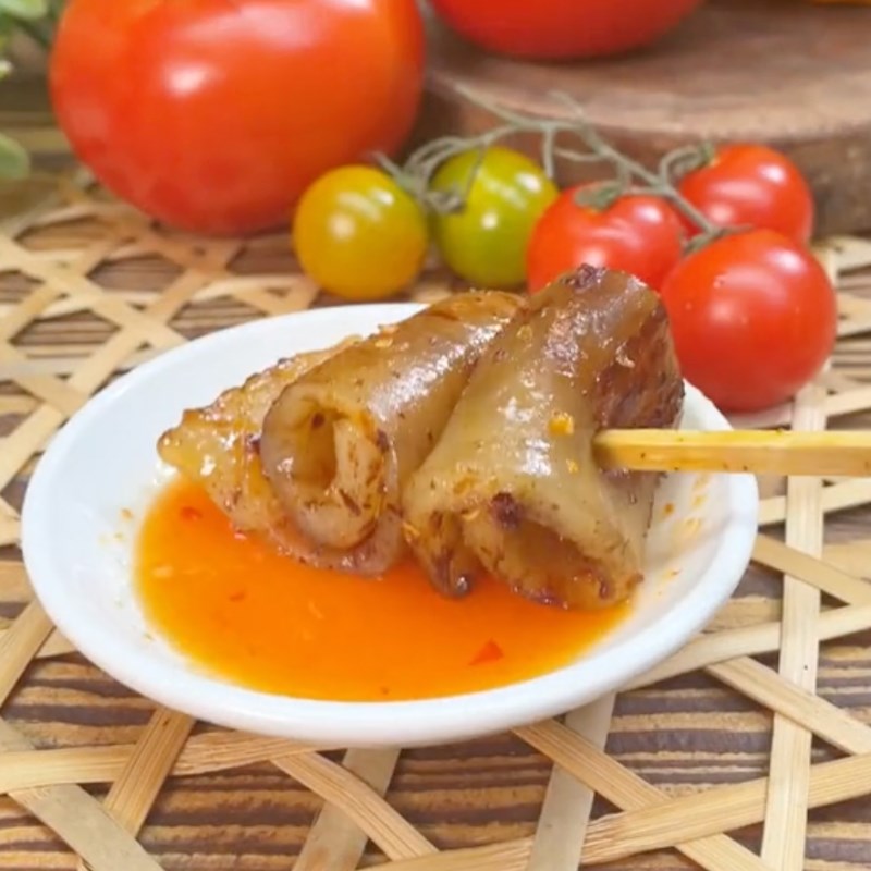 Bước 4 Thành phẩm Da heo nướng muối ớt