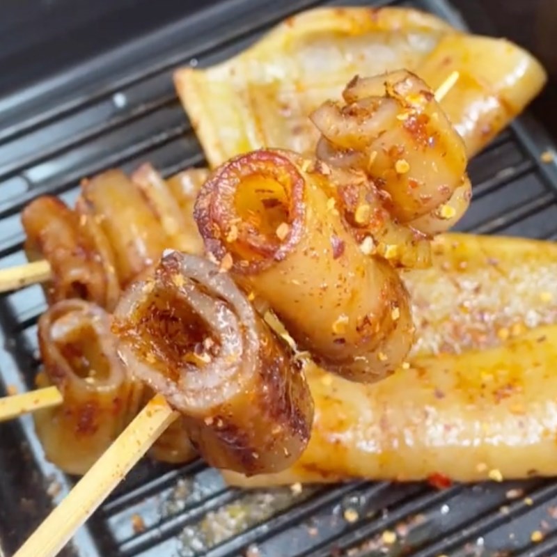 Bước 4 Thành phẩm Da heo nướng muối ớt