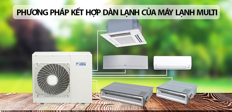 Tổng hợp phương pháp kết hợp dàn lạnh của máy lạnh multi