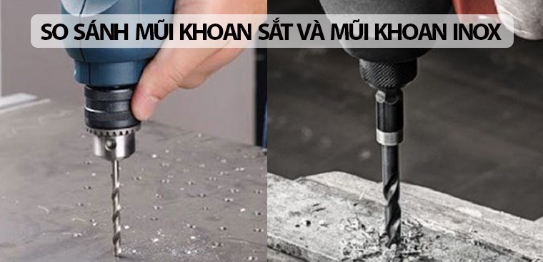 So sánh mũi khoan sắt và mũi khoan inox. Loại nào phù hợp với bạn?
