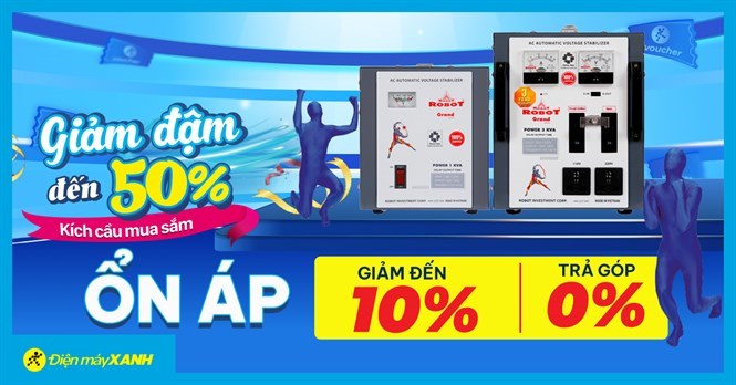 Kích cầu mua sắm giảm đậm đến 50% - Ổn áp giảm cực sốc